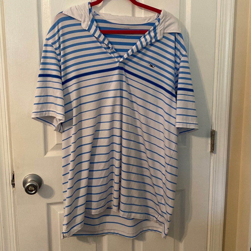 Striped VV polo